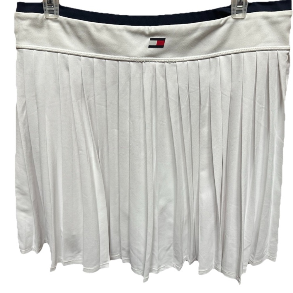 Tommy Hilfiger White Pleated Mini Skirt
